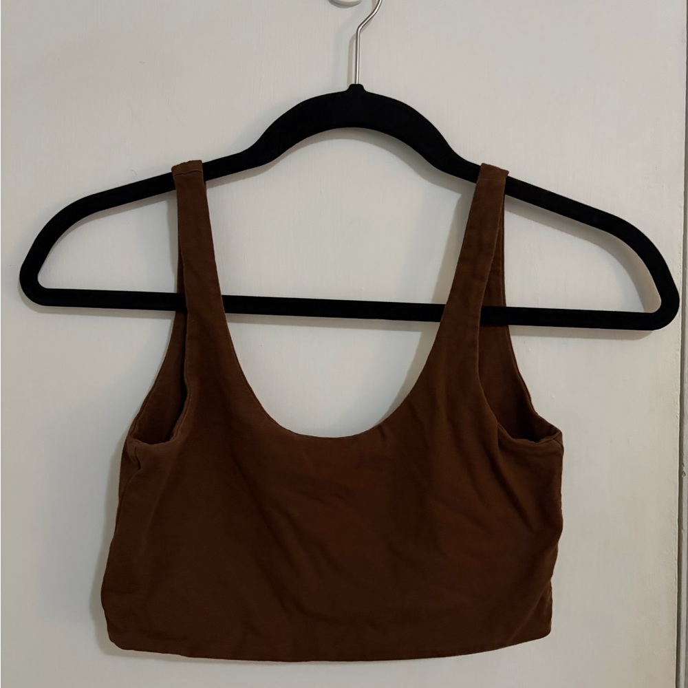 Cotton On Chocolate Brown Crop Top